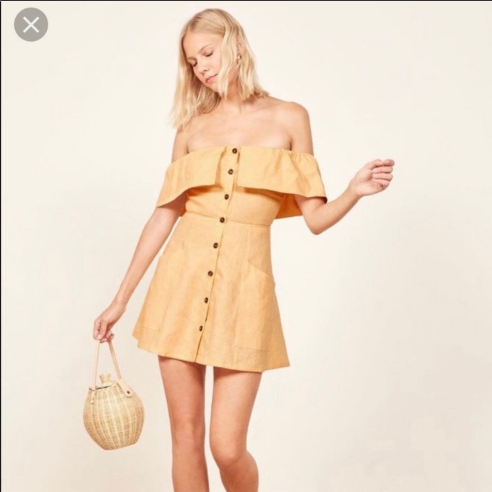 Reformation Landy Off The shoulder dress 2